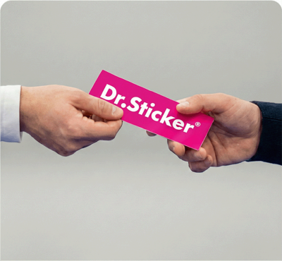 Uitdeel stickers